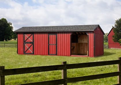 10x28 Pine Horse Barn