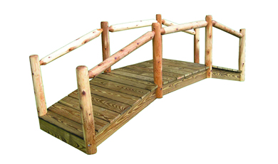 Rustic Log Bridge